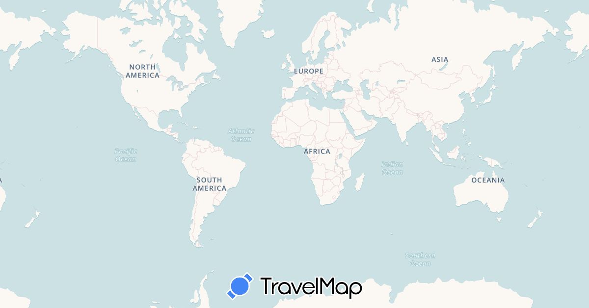 TravelMap itinerary: driving in Costa Rica (North America)